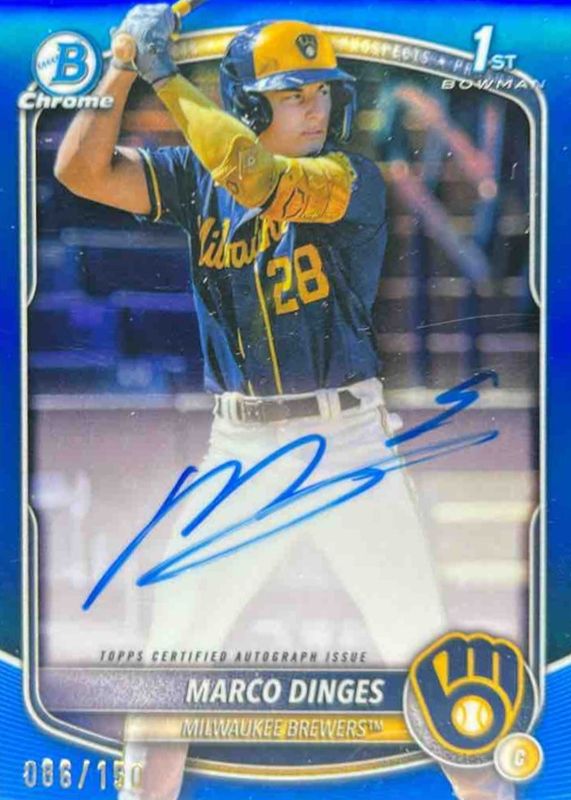 2025 Bowman Chrome #CPA-MD Prospect Auto - Blue Refractor /150 (1st)