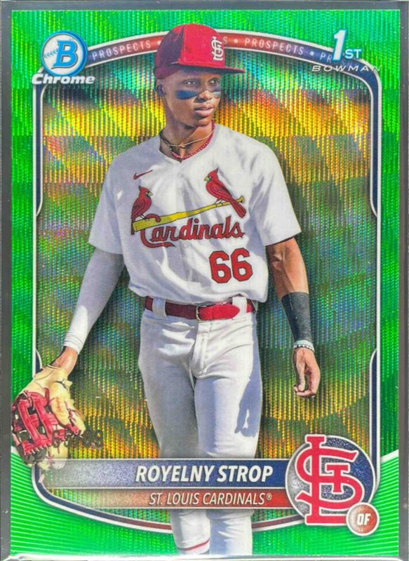 2025 Bowman Chrome #BCP-221 Prospects - Green Refractor /99