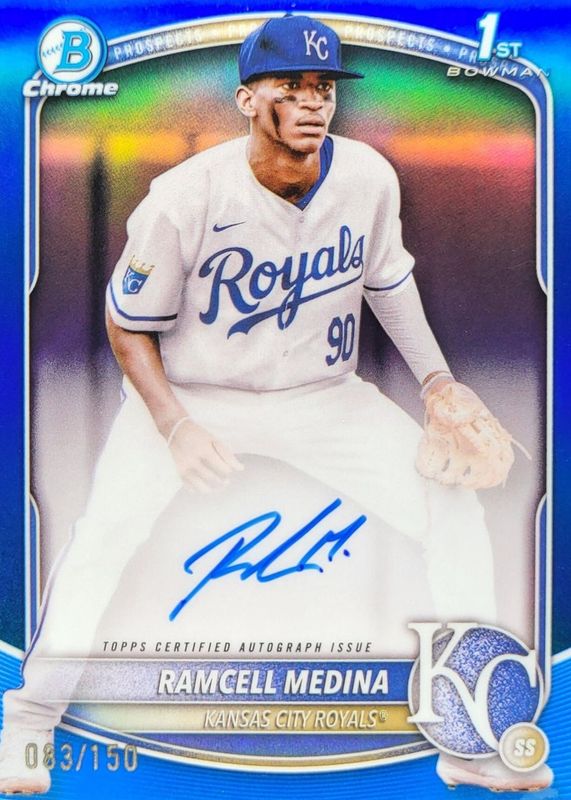 2025 Bowman Chrome #CPA-RA Prospect Auto - Blue Refractor /150 (1st)