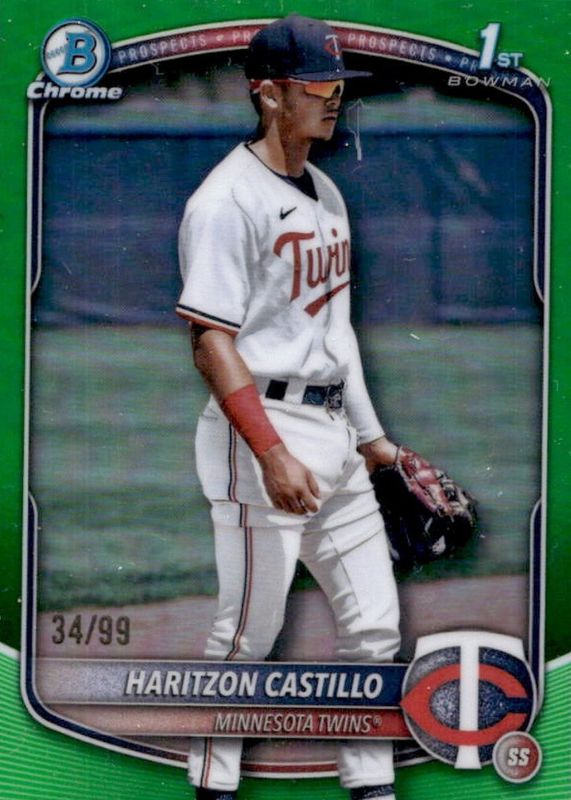 2025 Bowman Chrome #BCP-161 Prospects - Green Refractor /99 (1st)