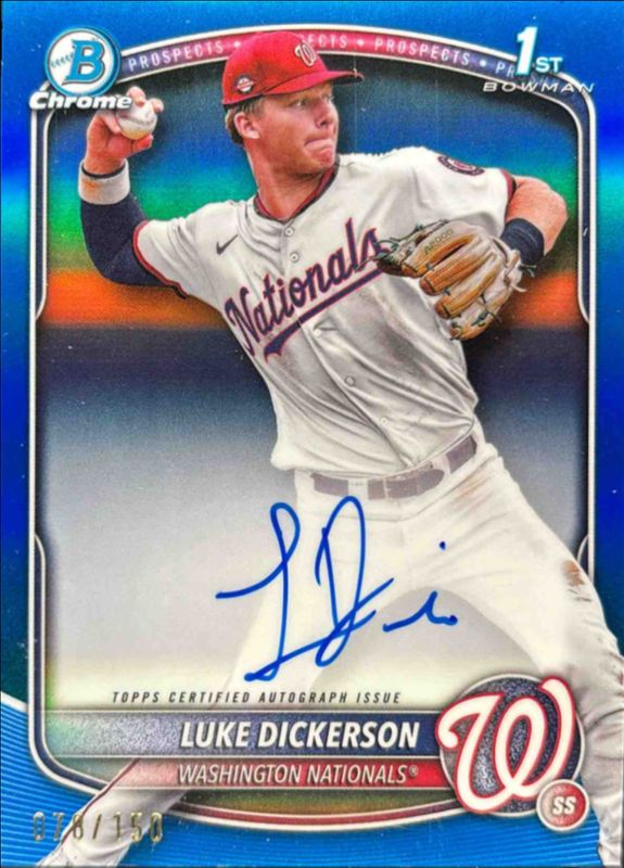 2025 Bowman Chrome #CPA-LDI Prospect Auto - Blue Refractor /150 (1st)