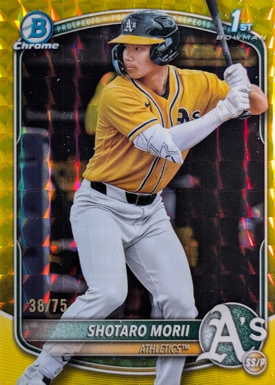 Shotaro Morii 2025 Bowman Chrome #BCP-170 Prospects - Yellow