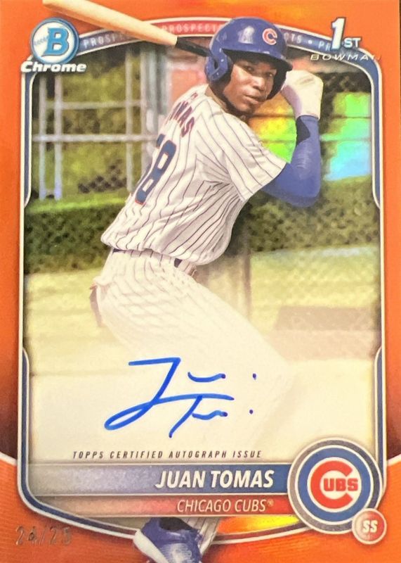 2025 Bowman Chrome #CPA-JT Prospect Auto - Orange Refractor /25 (1st)
