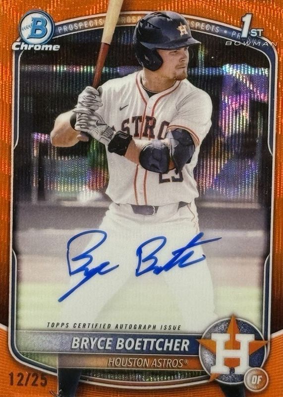 2025 Bowman Chrome #CPA-BB Prospect Auto - Orange Wave Refractor /25 (1st)