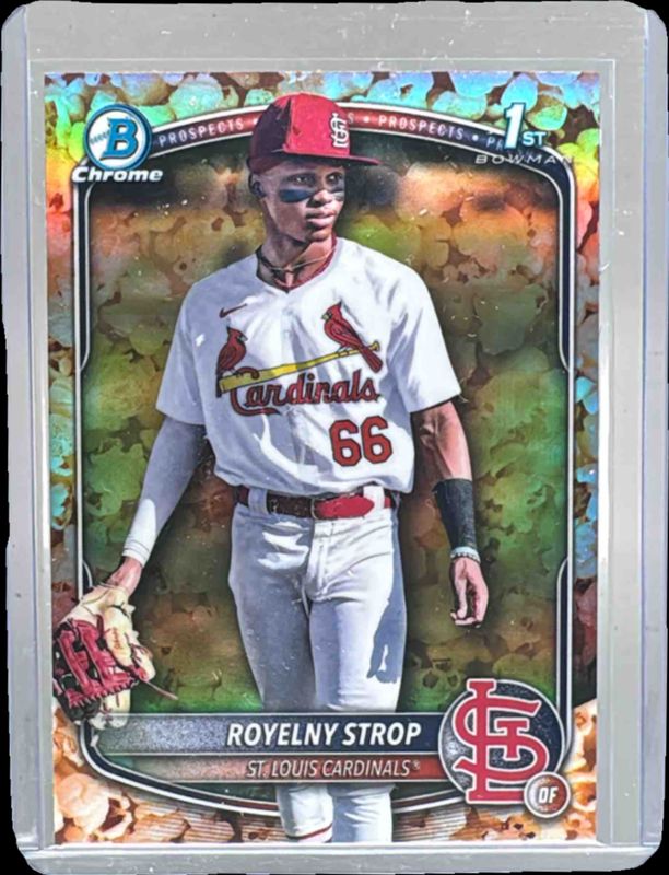 2025 Bowman Chrome #BCP-221 Prospects - Gold Shimmer Refractor /50