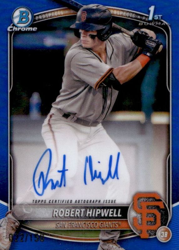 2025 Bowman Chrome #CPA-RH Prospect Auto - Blue Refractor /150 (1st)