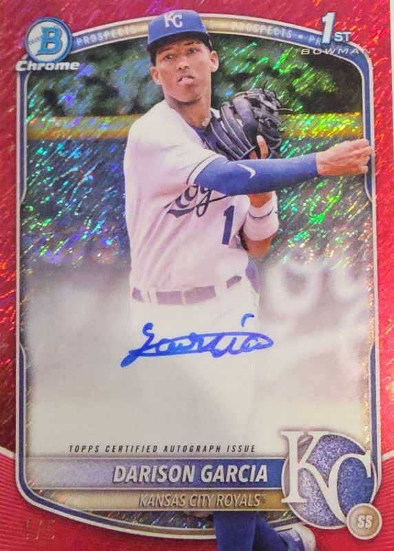 2025 Bowman Chrome #CPA-DG Prospect Auto - Red Shimmer Refractor /5 (1st)