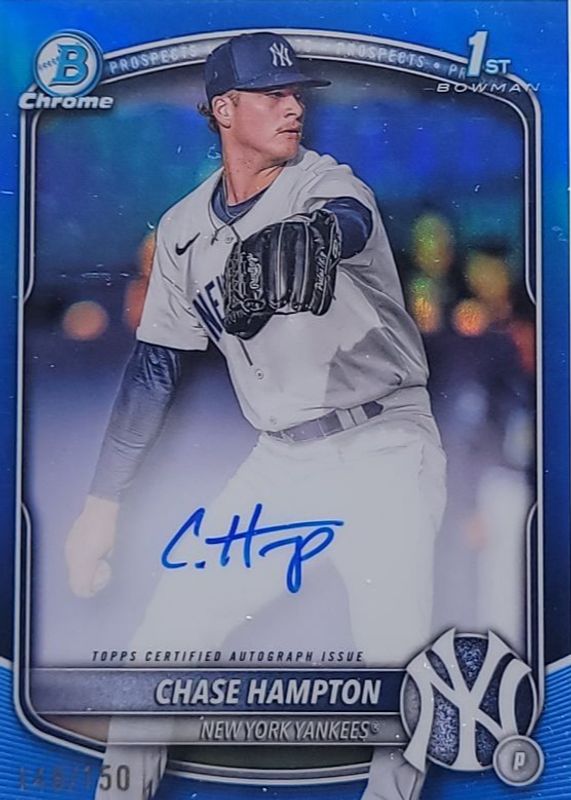 2025 Bowman Chrome #CPA-CHA Prospect Auto - Blue Refractor /150 (1st)