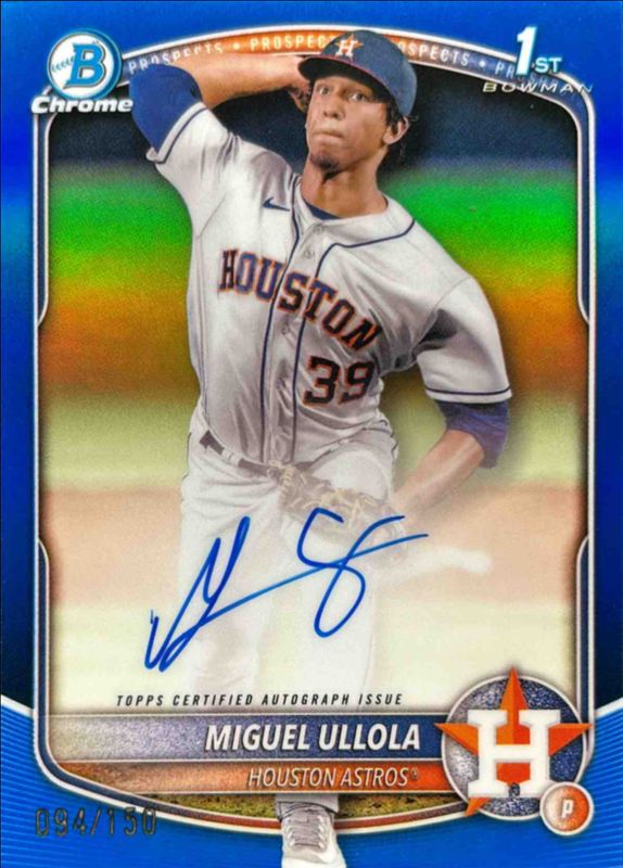 2025 Bowman Chrome #CPA-MU Prospect Auto - Blue Refractor /150 (1st)