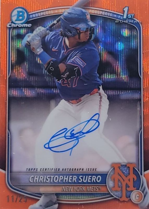 2025 Bowman Chrome #CPA-CSU Prospect Auto - Orange Wave Refractor /25 (1st)