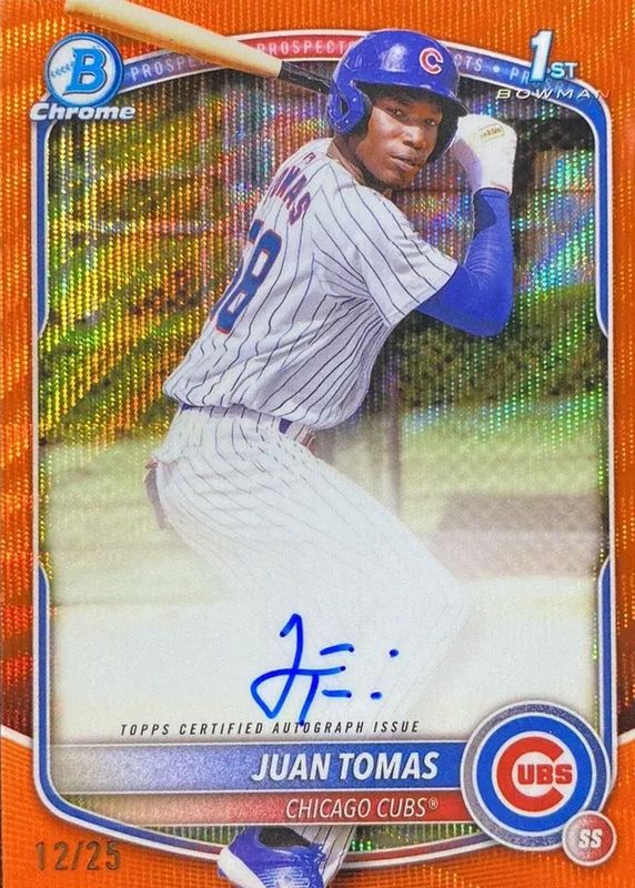 2025 Bowman Chrome #CPA-JT Prospect Auto - Orange Wave Refractor /25 (1st)