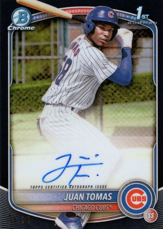 2025 Bowman Chrome #CPA-JT Prospect Auto - Black Refractor /10 (1st)