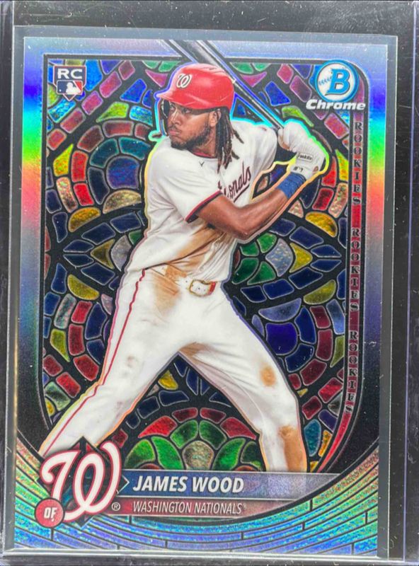 James Wood 2025 Bowman Chrome #29 Etched in Glass Variation /(SSP) Rookie RAW