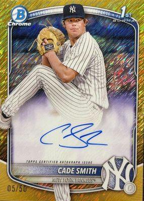 2025 Bowman Chrome #CPA-CS Prospect Auto - Gold Shimmer Refractor /50 (1st)