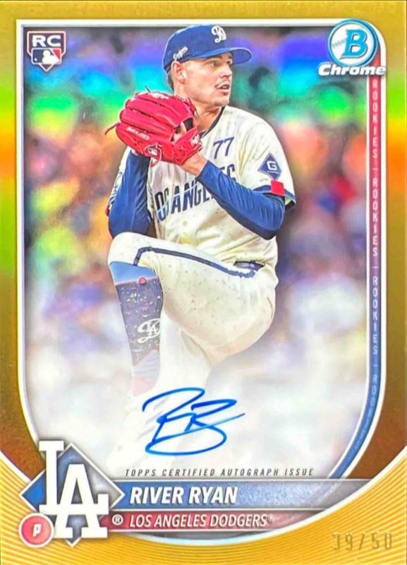 2025 Bowman Chrome #CRA-RR Chrome Rookie Autographs - Gold Refractor /50