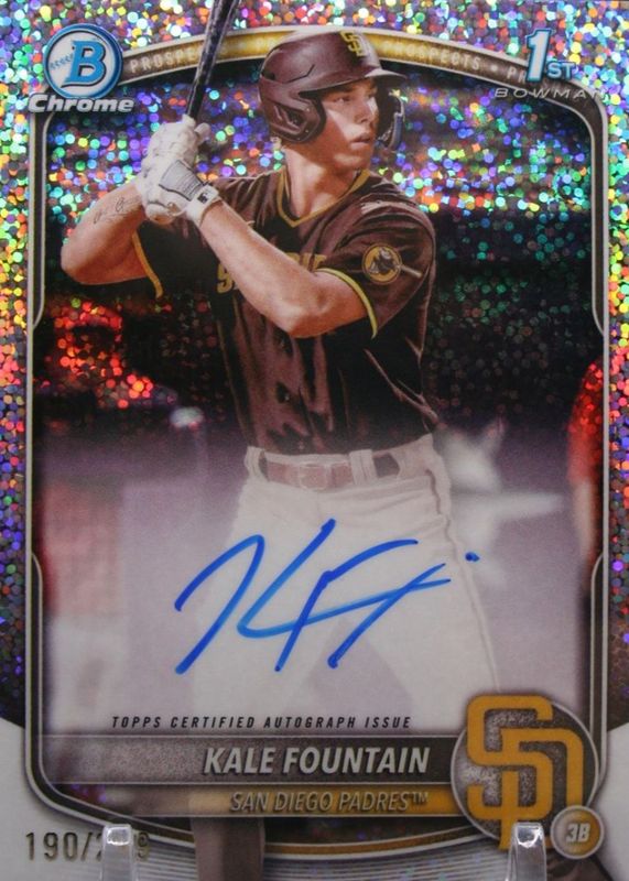 2025 Bowman Chrome #CPA-KFO Prospect Auto - Speckle Refractor /299 (1st)