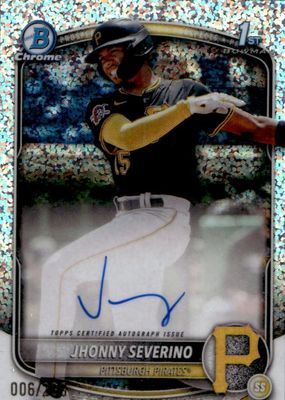 2025 Bowman Chrome #CPA-JS Prospect Auto - Speckle Refractor /299 (1st)