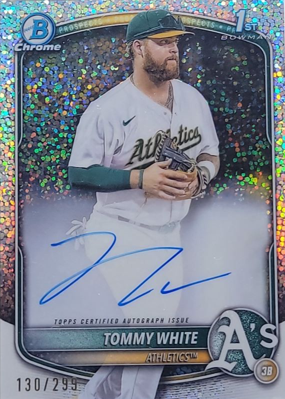 Tommy White 2025 Bowman Chrome #CPA-TWH Prospect Auto - Speckle