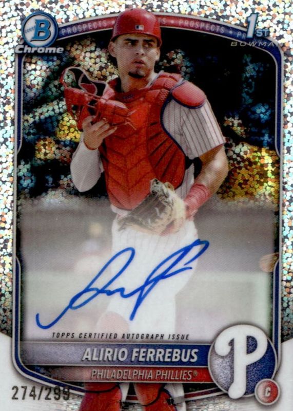2025 Bowman Chrome #CPA-AF Prospect Auto - Speckle Refractor /299 (1st)