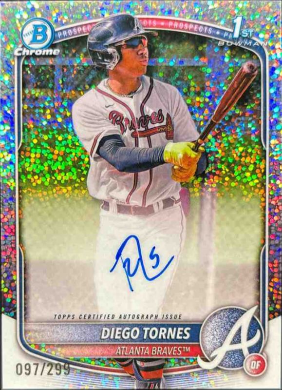 2025 Bowman Chrome #CPA-DT Prospect Auto - Speckle Refractor /299 (1st)