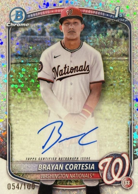 2025 Bowman Chrome #CPA-BC Prospect Auto - Speckle Refractor /299 (1st)