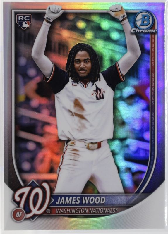 James Wood 2025 Bowman Chrome #29 Rookie Short Print Image Variation RAW