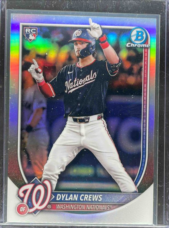 Dylan Crews 2025 Bowman Chrome #3 Rookie Short Print Image Variation RAW