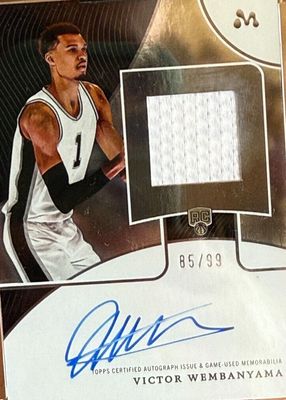 2023 Topps Mercury Victor Wembanyama #WAR-4 Autograph Relics /99