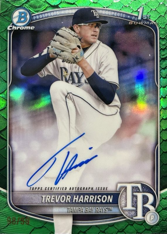 2025 Bowman Chrome #CPA-THA Prospect Auto - Reptilian Green Refractor /99 (1st)