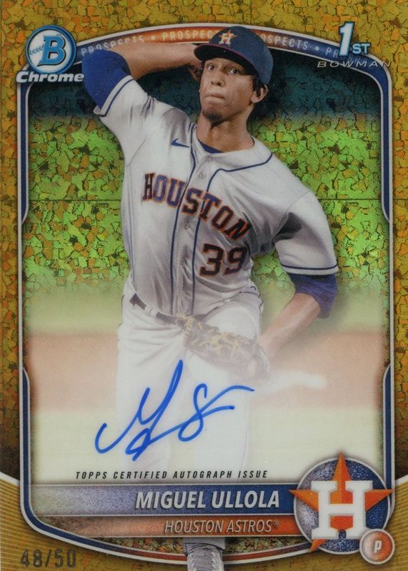 2025 Bowman Chrome #CPA-MU Prospect Auto - Gold Mini-Diamond Refractor /50 (1st)