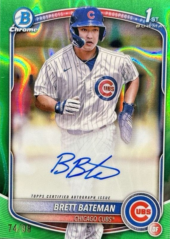 2025 Bowman Chrome #CPA-BBA Prospect Auto - Green Lava Refractor /99 (1st)