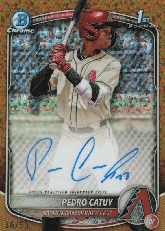 2025 Bowman Chrome #CPA-PC Prospect Auto - Gold Mini-Diamond Refractor /50 (1st)