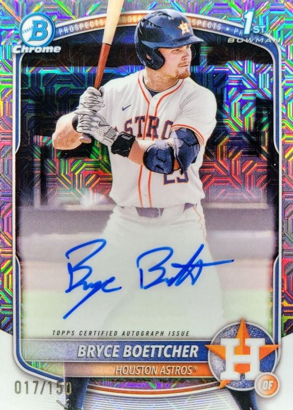 2025 Bowman Chrome #CPA-BB Prospect Auto - HTA Choice Refractor /150 (1st)