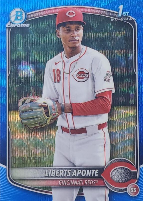 2025 Bowman Chrome #BCP-174 Prospects - Blue Wave Refractor /150 (1st)