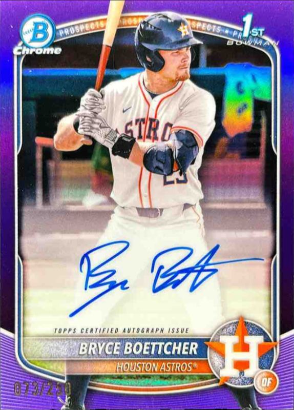 2025 Bowman Chrome #CPA-BB Prospect Auto - Purple Refractor /250 (1st)