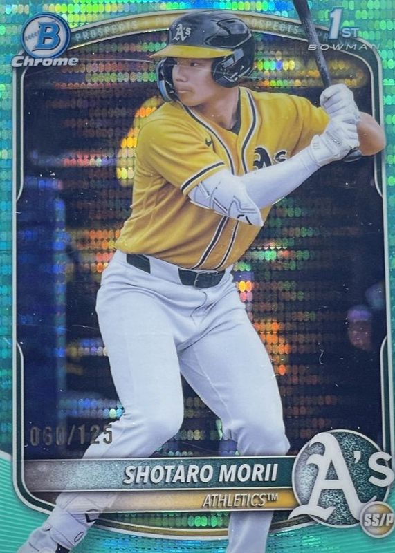 2025 Bowman Chrome #BCP-170 Prospects - Aqua Pulsar Refractor /125 (1st)