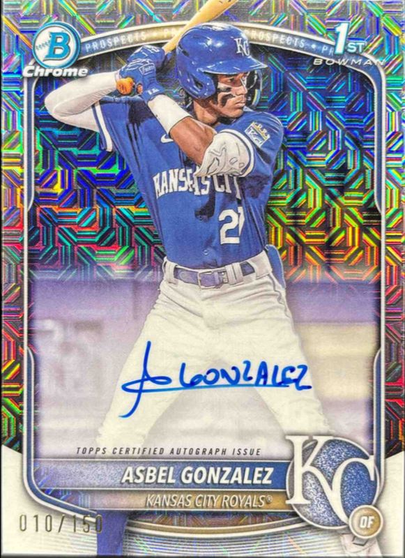 2025 Bowman Chrome #CPA-AG Prospect Auto - HTA Choice Refractor /150 (1st)