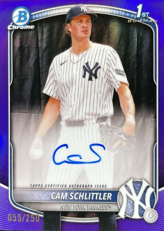 2025 Bowman Chrome #CPA-CSC Prospect Auto - Purple Refractor /250 (1st)