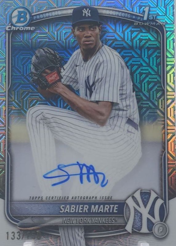 2025 Bowman Chrome #CPA-SM Prospect Auto - HTA Choice Refractor /150 (1st)