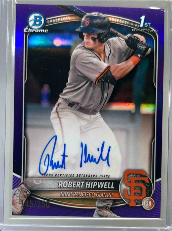 2025 Bowman Chrome #CPA-RH Prospect Auto - Purple Refractor /250 (1st)