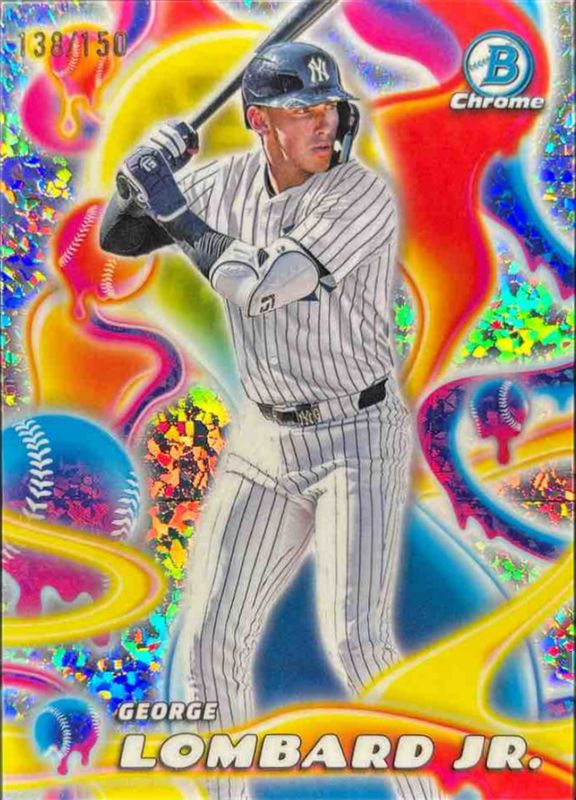 George Lombard 2025 Bowman Chrome #MM-20 Melt Mashers - Mini Diamonds Refractor /150 RAW