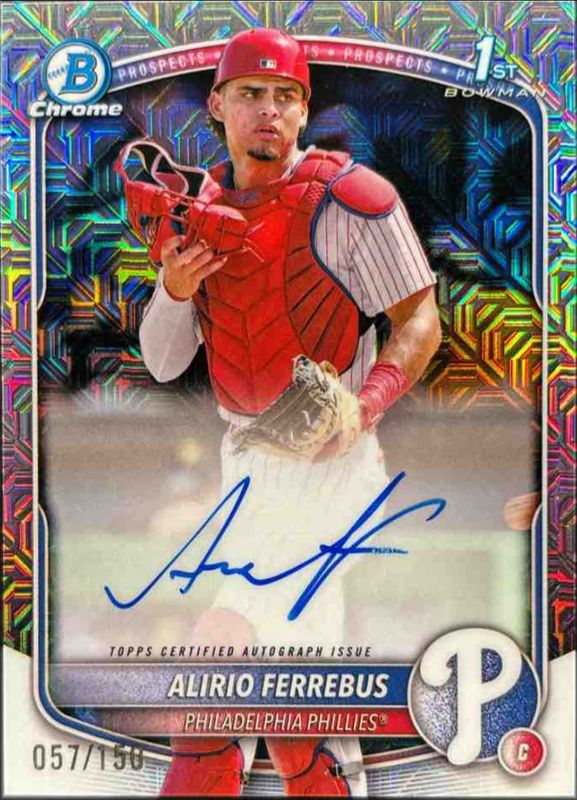 2025 Bowman Chrome #CPA-AF Prospect Auto - HTA Choice Refractor /150 (1st)