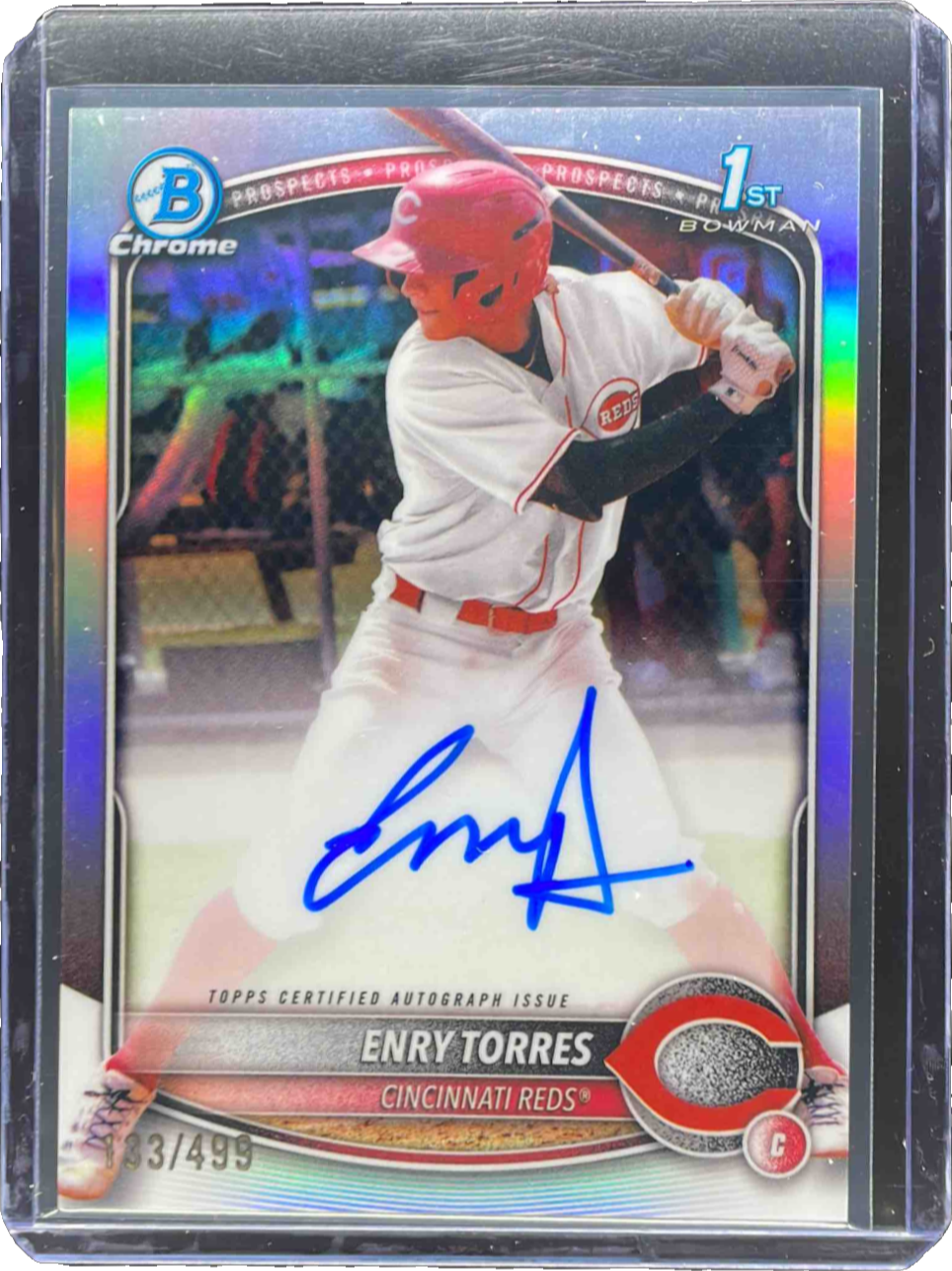 Enry Torres 2025 Bowman Chrome #CPA-ET Prospect Auto - Refractor 