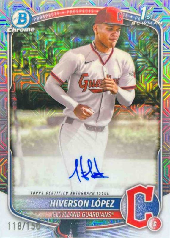2025 Bowman Chrome #CPA-HL Prospect Auto - HTA Choice Refractor /150 (1st)