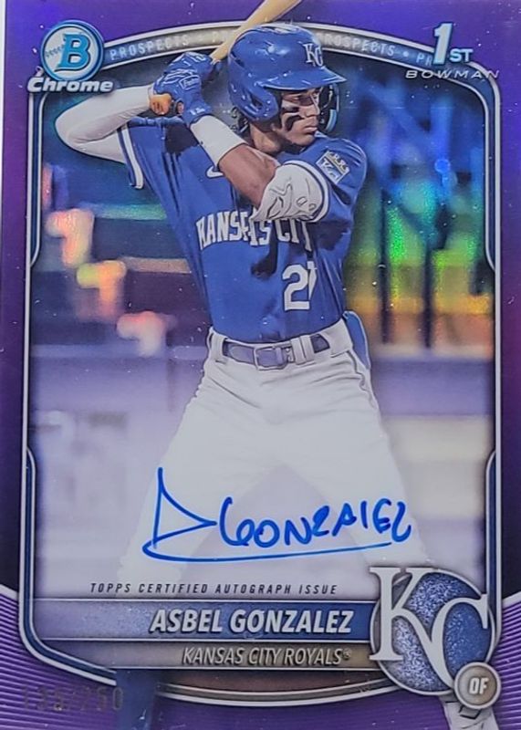 2025 Bowman Chrome #CPA-AG Prospect Auto - Purple Refractor /250 (1st)