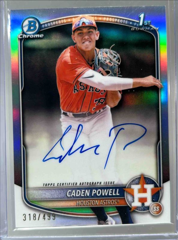 2025 Bowman Chrome #CPA-CPO Prospect Auto - Refractor /499 (1st)