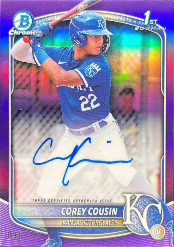2025 Bowman Chrome #CPA-CCO Prospect Auto - Purple Refractor /250 (1st)