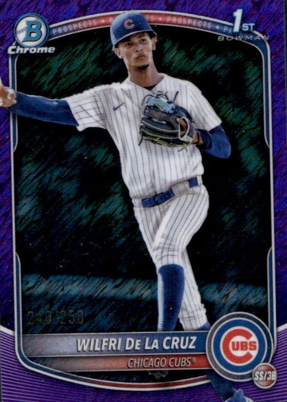 2025 Bowman Chrome #BCP-209 Prospects - Purple Shimmer Refractor /250 (1st)