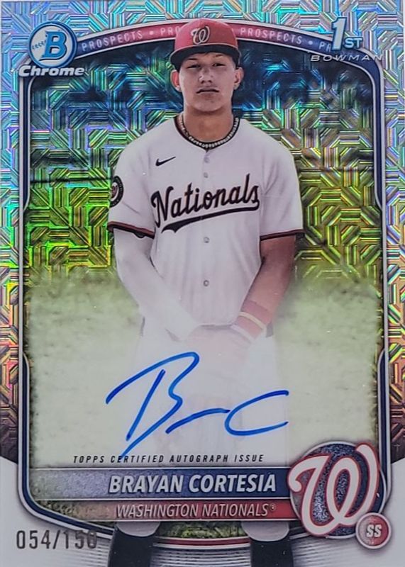 2025 Bowman Chrome #CPA-BC Prospect Auto - HTA Choice Refractor /150 (1st)
