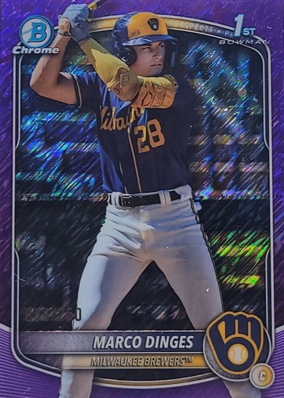 2025 Bowman Chrome #BCP-183 Prospects - Purple Shimmer Refractor /250 (1st)
